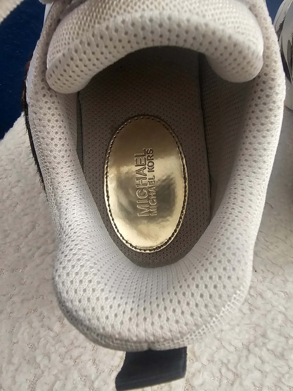 Michael Kors Georgie Leopard Print Chunky Sneakers SZ 8